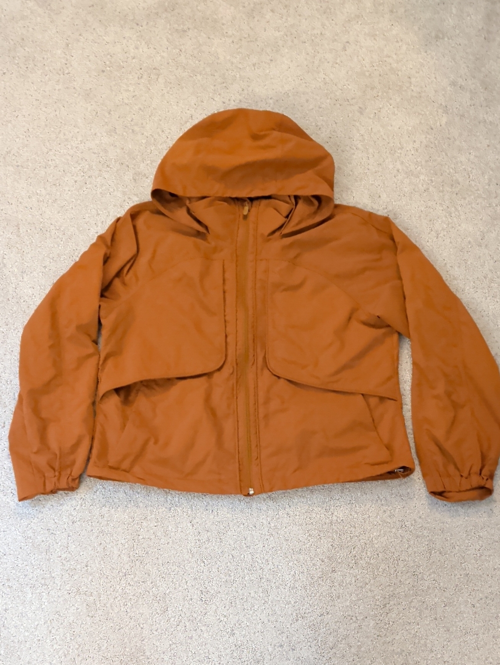 lululemon athletica Women's Brown Hooded Windbreaker Jacket